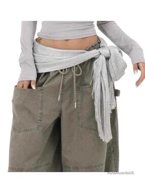 Polyester Satin Fringe Scarf Belt, Waist Tie Wrap Skirt, Tassel Hip Scarf